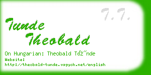 tunde theobald business card